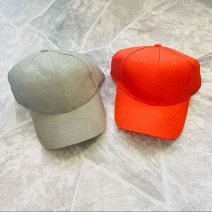 NWOT HEAD SHOTS bundle of two tan & orange mens adjustable capes